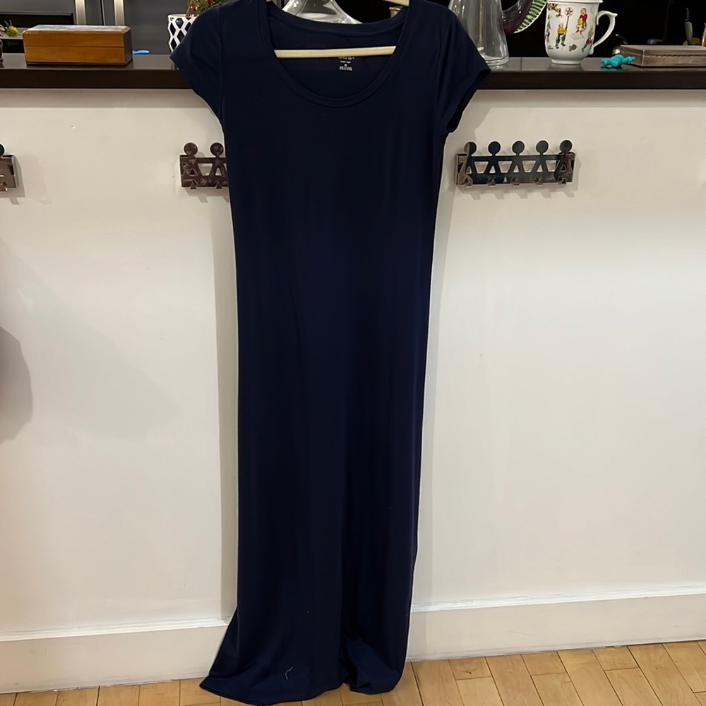 Mossimo Jersey Navy Maxi Dress Sz XS